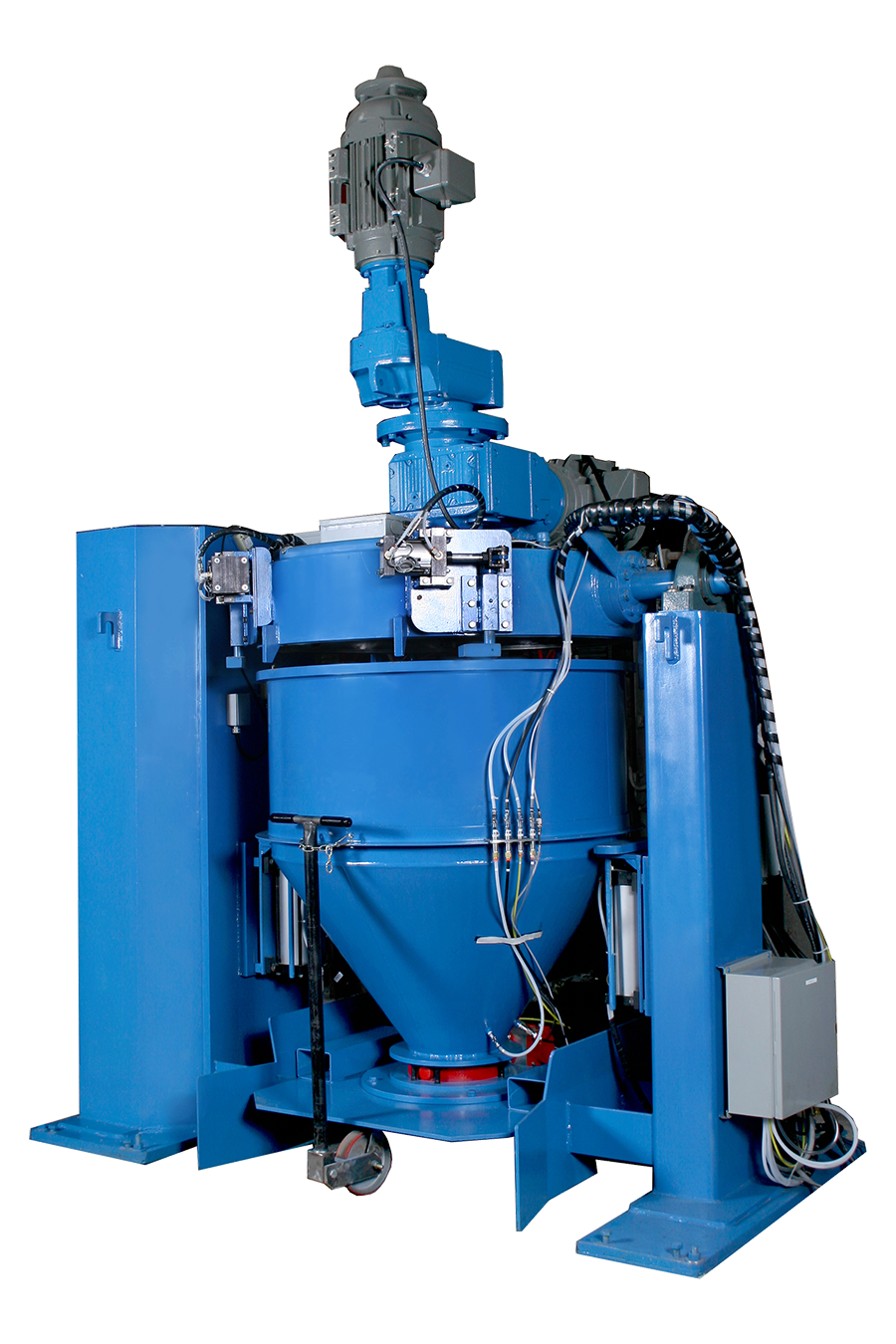 Mixer Hoppers specifically designed to aid the mixing process.