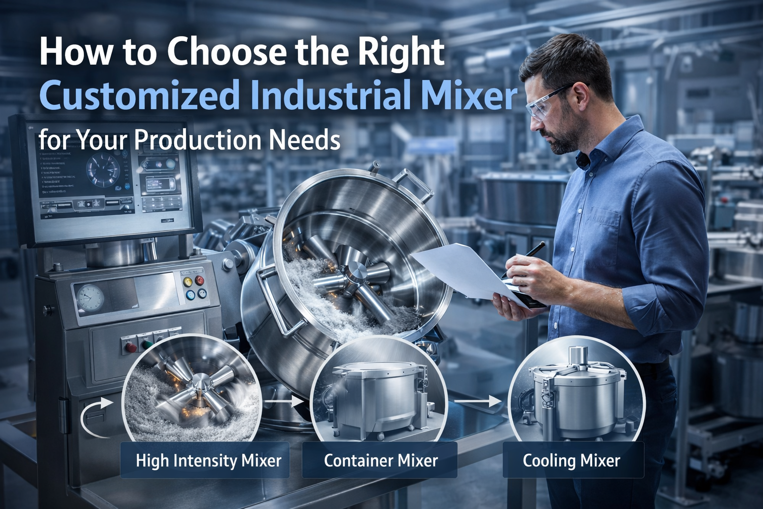 Customized industrial mixers