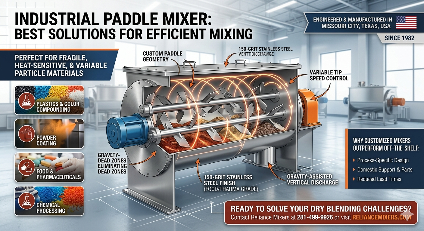 industrial paddle mixer