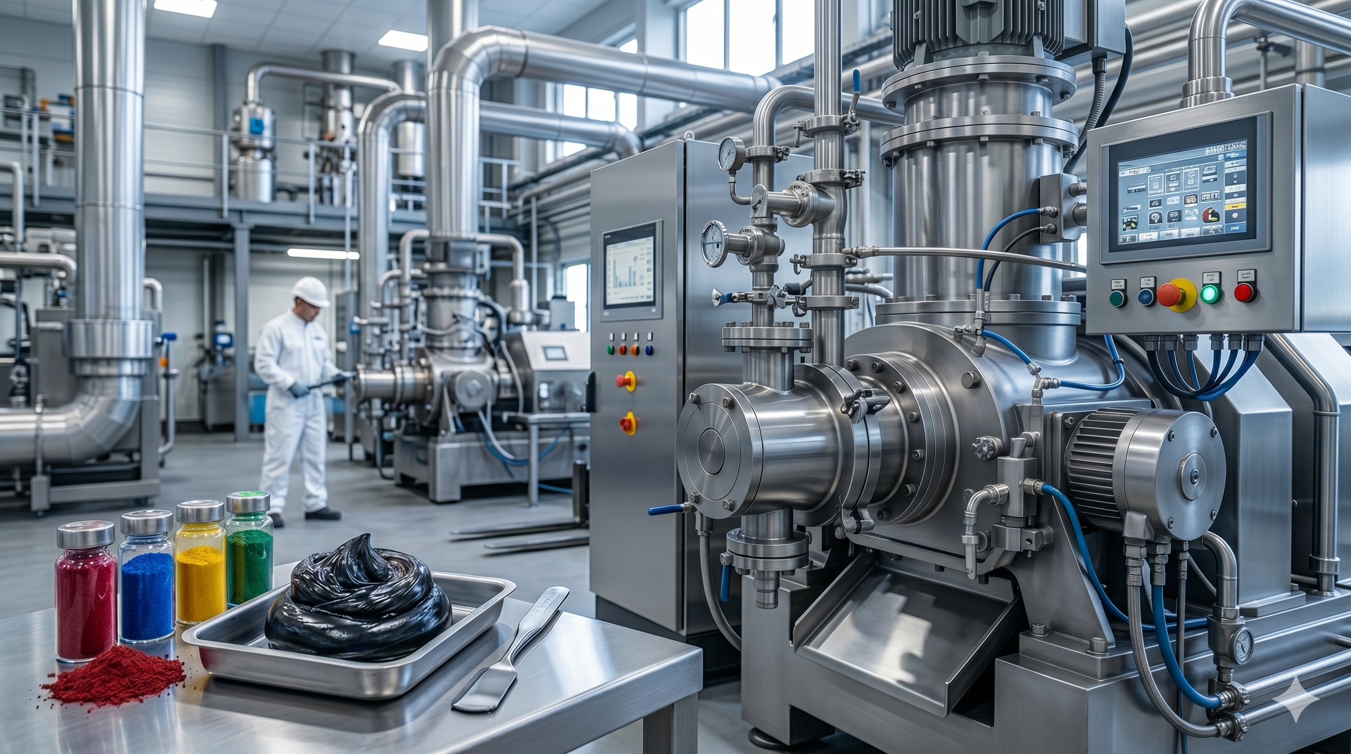 Rubber and color compounding mixers