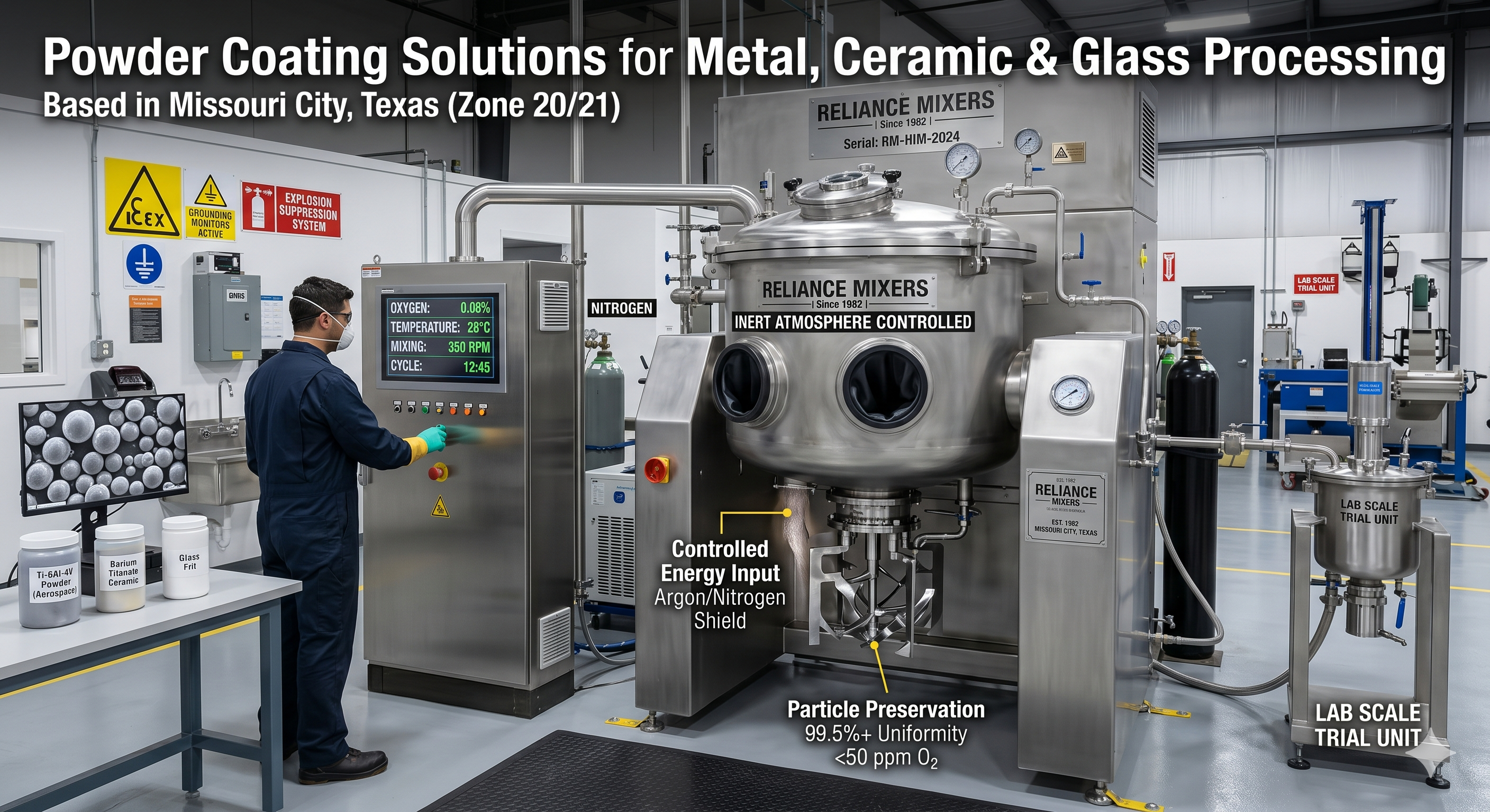 Powder Coating Solutions at Reliance Mixers