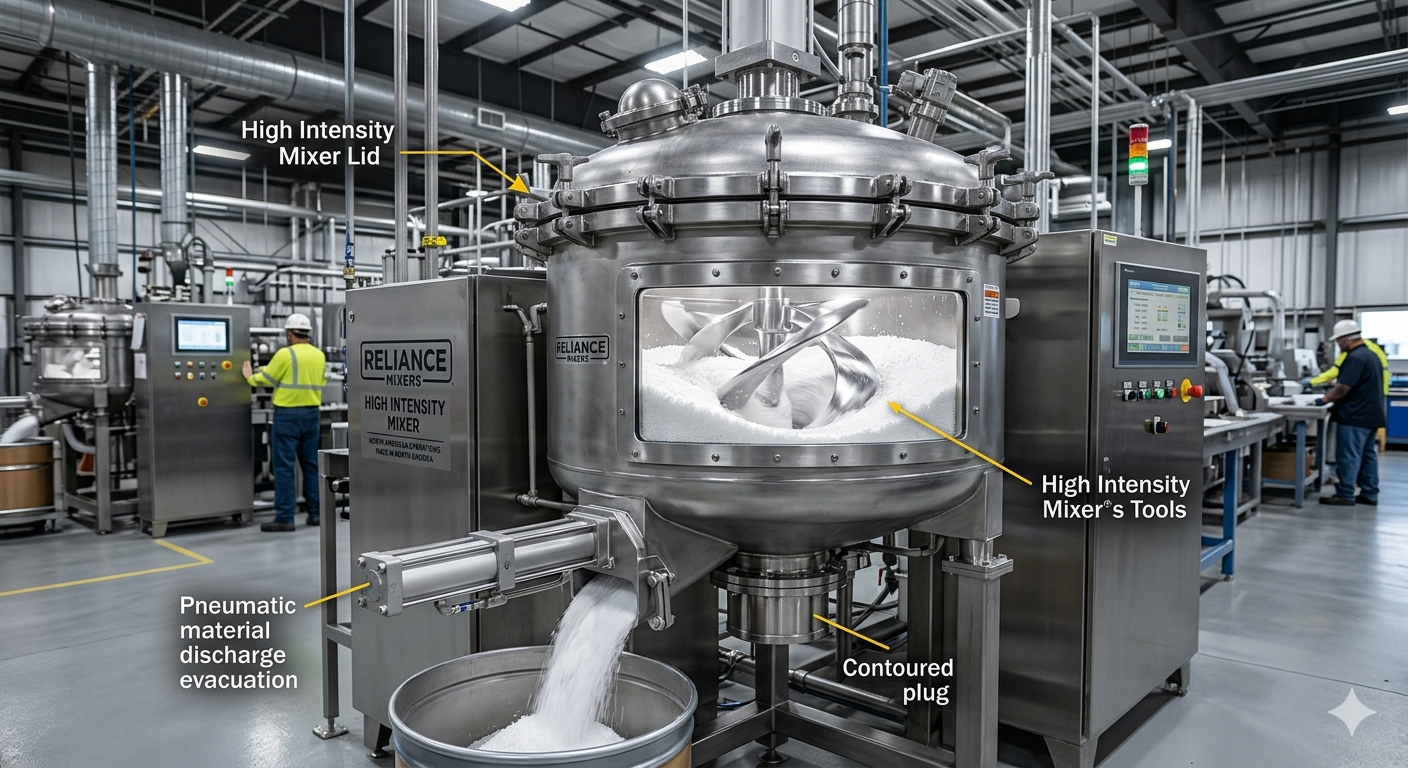 High Intensity Mixer Discharge